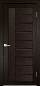 Товар Межкомнатная дверь Легенда Y-5 тон Венге Остекление Лакобель черное