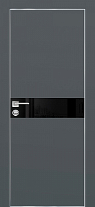 Товар Межкомнатная дверь PX-13 AL кромка с 4-х ст. Графит матовый