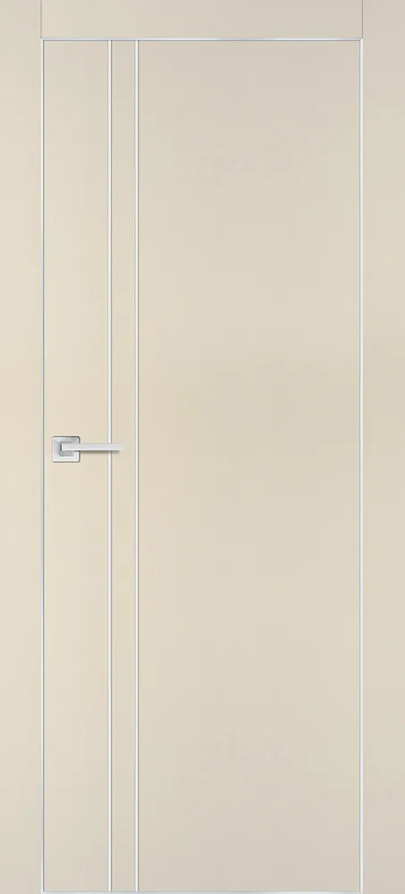 Межкомнатная дверь PX-20  AL кромка с 4-х ст. Бежевый матовый