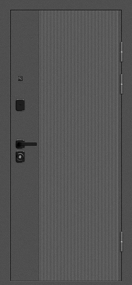 Дверь Optim Z-2 Классика Букле графит/Белый BR6177