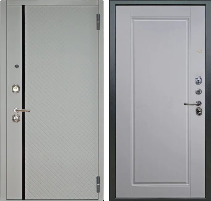 Дверь Аргус ЛЮКС 3К Рина-Белый-софт Антик серебро DIS006858